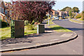 New and old BT street cabinets in Coppice Close