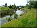 East bank of the Afon Br?n, Llandovery