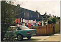 Behind the shops on Market Place in 1986