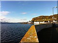 NG3863 : Uig Pier wall by Dave Fergusson