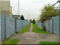 Footpath through the power station