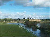 J3354 : Flooding in the valley of the Ballynahinch River by Eric Jones