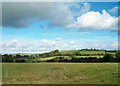 Farmland above the flood plain of the Ballynahinch River