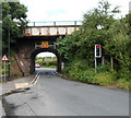 SE side of Station Road railway bridge, Backwell