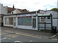 Two shops and a bus shelter, Station Road, Backwell