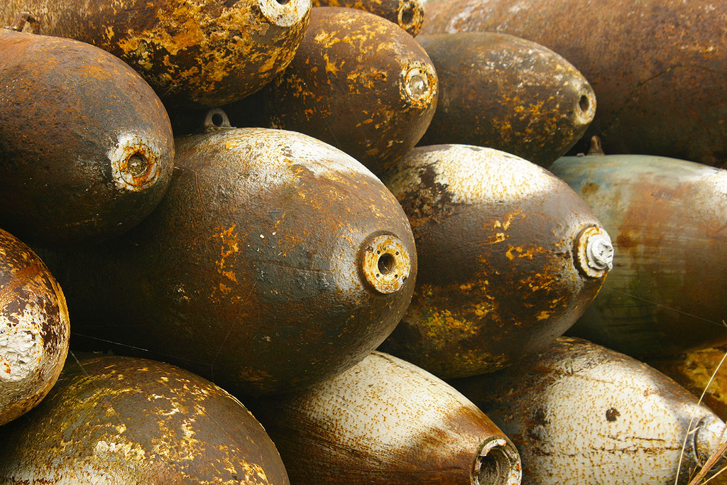 Rusting bombs © Hugh Chevallier cc-by-sa/2.0 :: Geograph Britain and ...