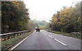 A483 approaching bridge over River Severn