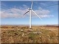 SN6810 : Prehistoric burial cairn and wind turbine on Bancbryn, Mynydd y Betws by Sandy Gerrard