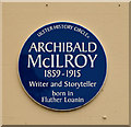 Archibald McIlroy plaque, Ballyclare