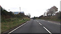 A499 at entrance to caravan site south of Y Garth