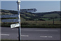 SS9139 : Signpost, Blagdon Cross, Exmoor by Christopher Hilton