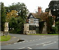 Lodge at the entrance drive to Gwernyfed High School