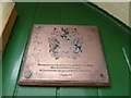 Plaque on the village hall at Langton Herring