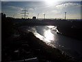 The River Lea empties into the Thames