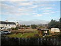 Backs of housing just north of Harlech station