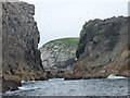 NA6946 : Flannan Isles: Eilean a’ Ghobha viewed through a gap by Chris Downer