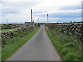 View in the direction of the Irish Sea along Brackenagh East Road 