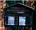 Wymeswold Methodist Church  notice board