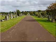 NS5769 : St Kentigern's R.C. Cemetery by Lairich Rig