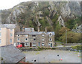 Houses below the cliffs in Church Street