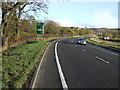 A bend in the A69 near Haltwhistle