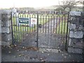 NJ8715 : Gated-entrance to the Commonwealth War Graves at Dyce by Stanley Howe