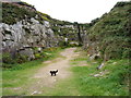 Disused quarry on the flank of St Agnes Beacon