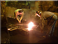 SJ6903 : Blists Hill Victorian Town - foundry work by Chris Allen
