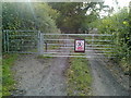 ST6155 : Gate at west end of Pitway Lane by James Ayres