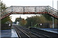 Brigg railway halt, footbridge and level crossing