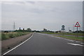 The end of the dual carriageway, A1014