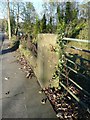 A gatepost of the former Church of St John the Divine, Rochdale Road, Triangle