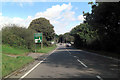 A39 approaches the Treluswell Roundabout