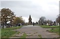 Brighouse Cemetery - viewed from Whinney Hill Park