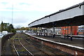 Salisbury railway station, looking west from buffers