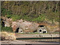 Waterfoot walled in caves