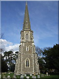 TL8228 : St James the Apostle, Greenstead Green by Dave Kelly