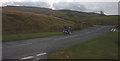 NY7402 : Motorbike on the A683 at Crooks Beck by Karl and Ali