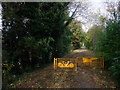 Raised footpath alongside the Trent and Mersey Canal