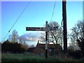 Signpost at West End