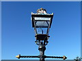 TF6628 : The Royal Station, Wolferton - Platform lamp by Richard Humphrey
