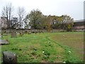 NS6464 : Western end of graveyard, Shettleston Road by Christine Johnstone