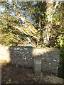 Boundary stone on Great Wooden Bridge