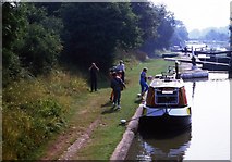 SP2466 : Anneka Rice at Hatton Locks, 1984 (2) by John Brightley