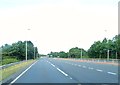 Approaching the B724 on the A75 dual carriageway