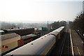 View south from Chappel and Wakes Colne station footbridge