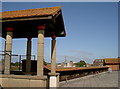 Shelter on the rooftop car park