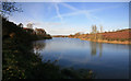 Low afternoon sun on the Ulley reservoir