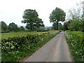 Approaching Upper House Farm from the north