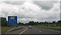 N7374 : Welcome to Eurolink M3 sign at northern end of the motorway by Eric Jones